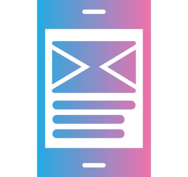 e- posta simgesi vektör illüstrasyonu