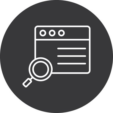 Büyüteç vektör illüstrasyonu, modern biçim