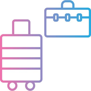 Bagaj simge vektör çizim