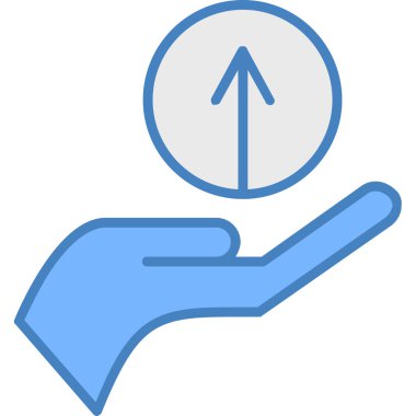 ok simgesi vektör illüstrasyon tasarımı ile el