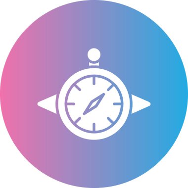 Pusula. Web simgesi basit tasarım