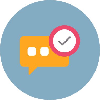 Vektör sohbet simgesi illüstrasyonu