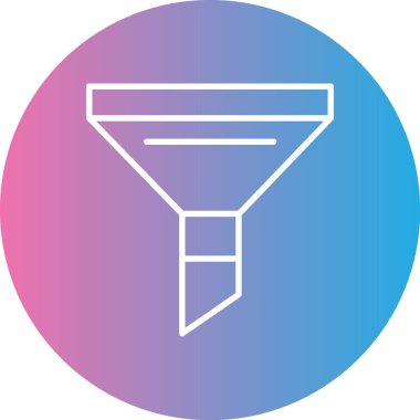 vektör huni simgesi illüstrasyonu