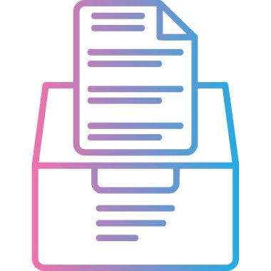 Belge. Web simgesi basit illüstrasyon