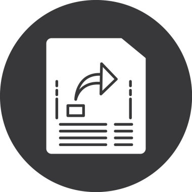 Belge simgesinin vektör illüstrasyonu