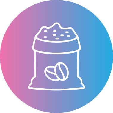 Kahve. Web simgesi basit illüstrasyon