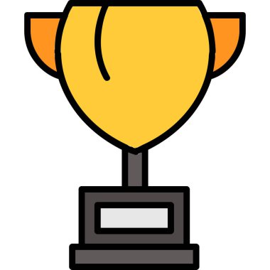 Kupa kabı vektör simgesi. düz vektör çizimi beyaz arkaplanda izole edildi.