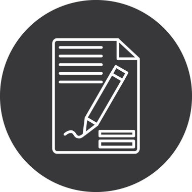 Vektör belgesi Simge illüstrasyonu