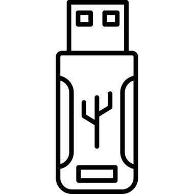usb simgesinin vektör illüstrasyonu