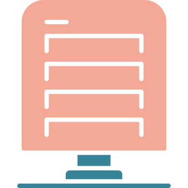 Web sitesi, vektör illüstrasyonu için web tasarım simgesi