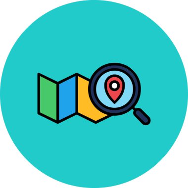 Konumu vektör simge işareti simge vektör çizim kişisel ve ticari kullanım için..