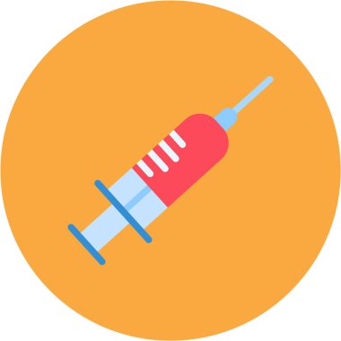 Şırınga. Web simgesi basit tasarım