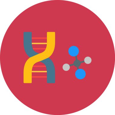 Modern molekül simgesinin vektör çizimi