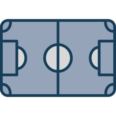 futbol hedef simgesi, vektör illüstrasyonu