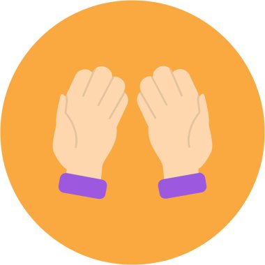 Bir çift elin vektör çizimi