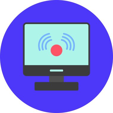 dizüstü bilgisayar simgesi, vektör illüstrasyonu