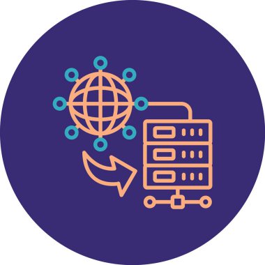 İnternet ağı. Web simgesi