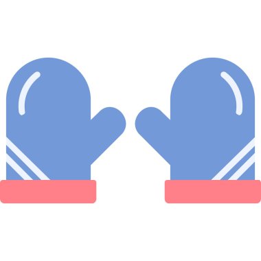 Eldiven simgesi vektör illüstrasyonu