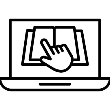 imleç simgesine sahip dizüstü bilgisayar, özet biçimi