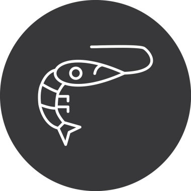 Vektör Balık Simgesi İllüstrasyonu