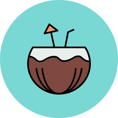 Kokteyl simgesi, basit tarzı