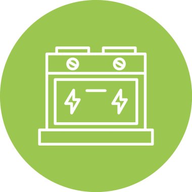 Pil simgesinin vektör illüstrasyonu