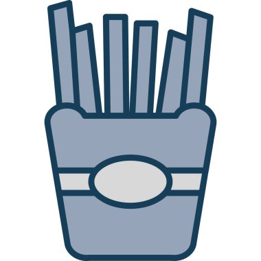 Yemek. Web simgesi basit illüstrasyon