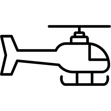 Uçak ikonu. Web tasarımı için uçak vektör simgesinin özet çizimi