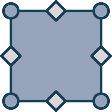 Dikdörtgen çerçeveli dekoratif dekoratif tasarım. vektör illüstrasyonu