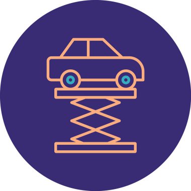 Modern otomatik simgenin vektör illüstrasyonu