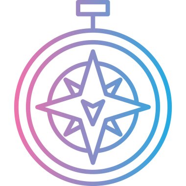compass modern icon, vector illustration