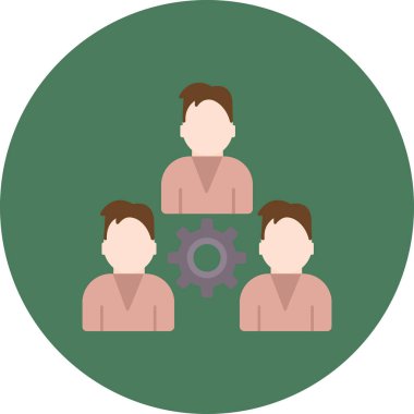 Ekip çalışması simge vektör çizim