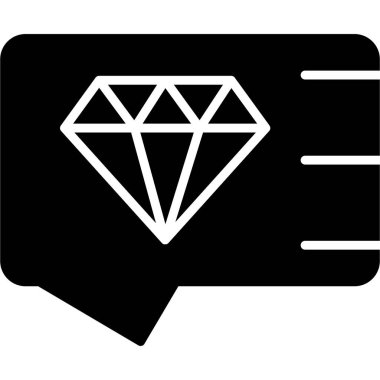 Basit vektör simgesi, harf kartı illüstrasyonu