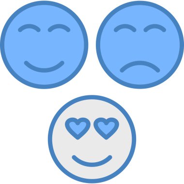 duygu gülümseme simgesi ile doldurulmuş - özet biçimi