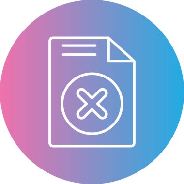 Silme simgesinin vektör illüstrasyonu