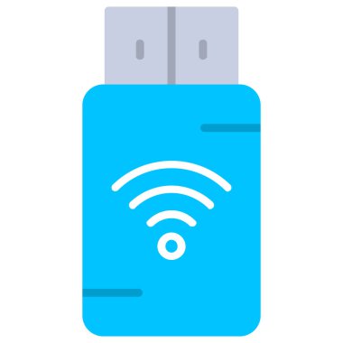 Düz tasarımda USB simgesi