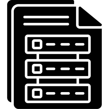 Belge. Web simgesi basit illüstrasyon