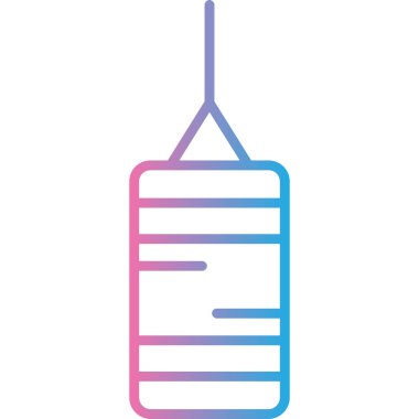 Bir iğnenin mavi simgesinin vektör çizimi