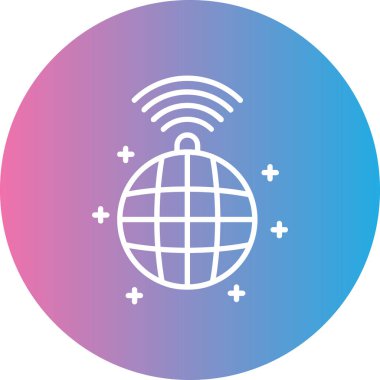 - İnternet. Web simgesi basit tasarım