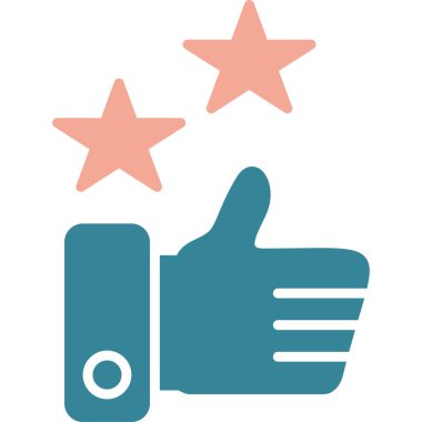 Beğeni. Web simgesi vektör illüstrasyonu