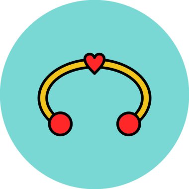 Kişisel ve ticari kullanım için aşk vektör simgesi simgesi vektör çizimi..