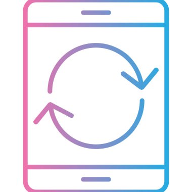 akıllı telefon simgesi vektör illüstrasyonu