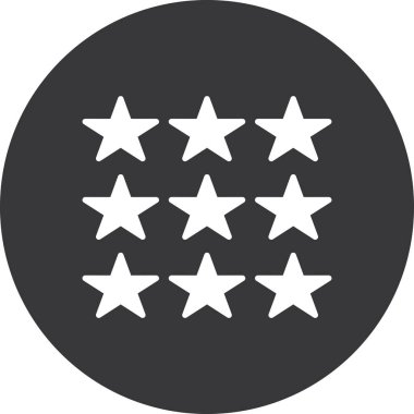 derecelendirme düz vektör simgesi