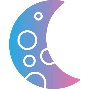 Web simgesi, vektör çizim moon