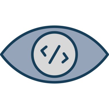 Göz simgesi vektör illüstrasyonu