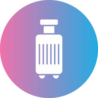 Çanta simgesinin vektör illüstrasyonu