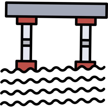 Havuz. Web simgesi basit tasarım