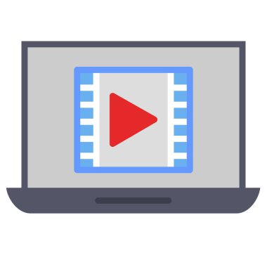 video kamera ikonu vektör illüstrasyonu