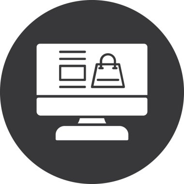 çevrimiçi web simgesi basit vektörü