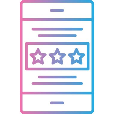 Derecelendirme rengi vektör illüstrasyonunu gözden geçir